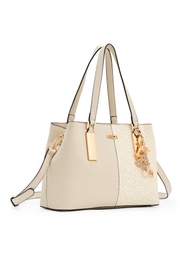 BOLSO SATCHEL H&CO. AGNES 8112 BEIGE - 2