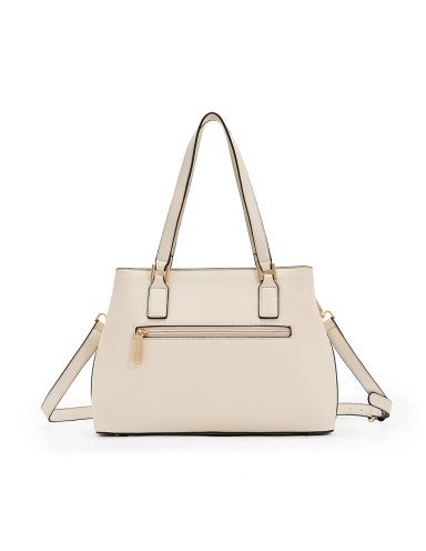 BOLSO SATCHEL H&CO. AGNES 8112 BEIGE - 3