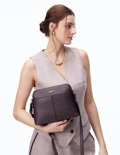 BOLSO CROSSBODY H&CO. AGNES 8113 CAFÉ - 6