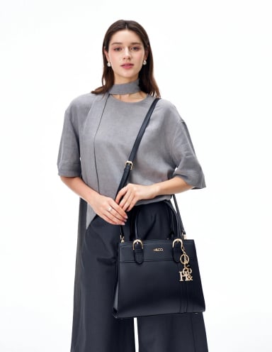 BOLSO TOTE H&CO. ANASTASIA 8124 NEGRO - 6