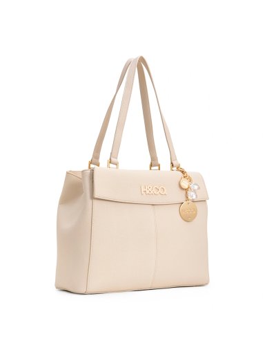 BOLSO TOTE H&CO. ISADORA 8127 BEIGE - 2