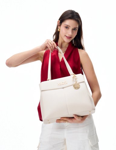 BOLSO TOTE H&CO. ISADORA 8127 BEIGE - 5
