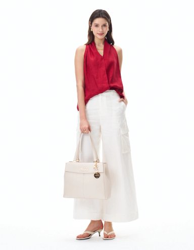 BOLSO TOTE H&CO. ISADORA 8127 BEIGE - 7