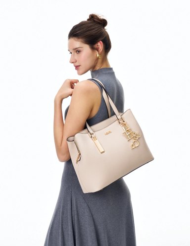 BOLSO TOTE H&CO. NICOLE 8142 BEIGE - 6