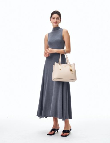 BOLSO TOTE H&CO. NICOLE 8142 BEIGE - 7