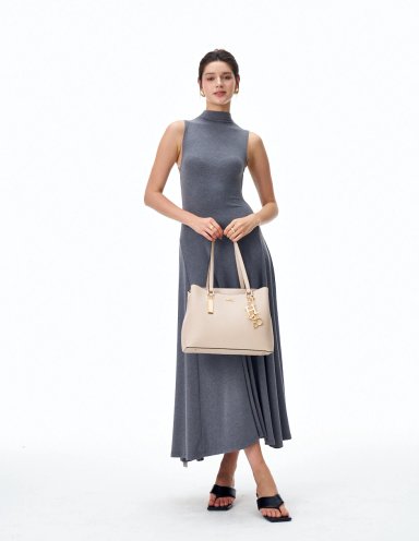 BOLSO TOTE H&CO. NICOLE 8142 BEIGE - 8