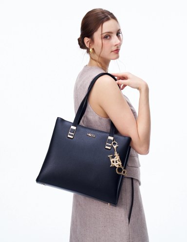 BOLSO TOTE H&CO. CALLA 8162 NEGRO - 6