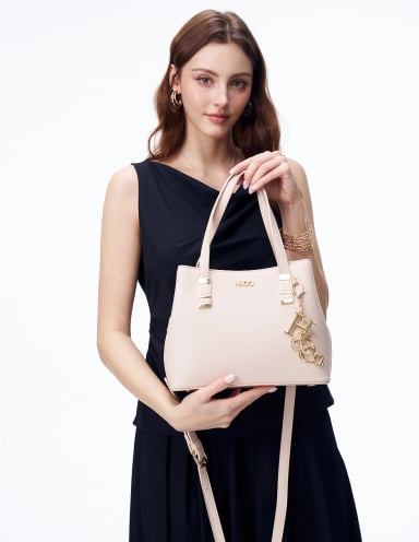 BOLSO SATCHEL H&CO. CALLA 8163 ROSADO - 5