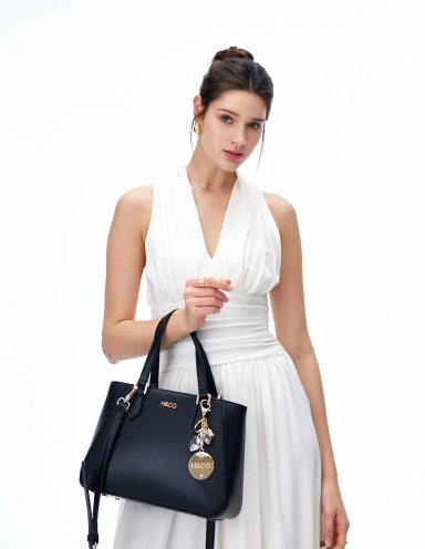 BOLSO SATCHEL H&CO. JUNIA 8179 NEGRO - 6