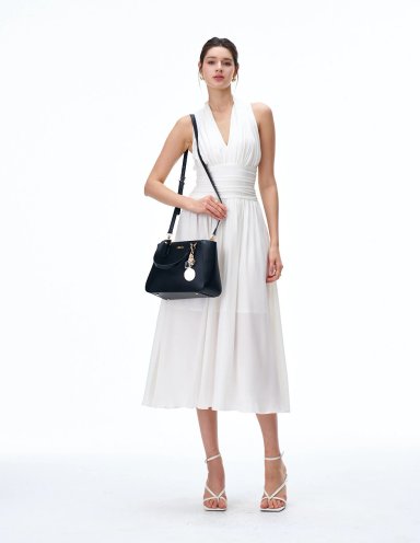 BOLSO SATCHEL H&CO. JUNIA 8179 NEGRO - 7