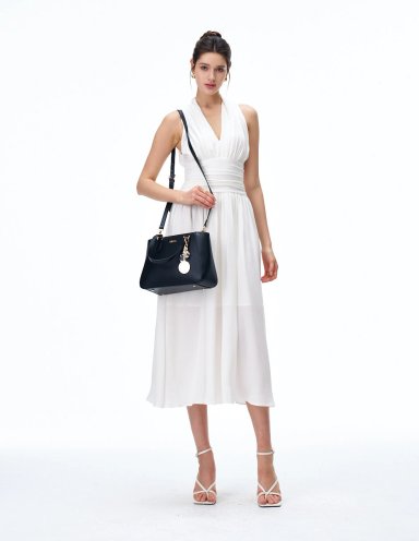 BOLSO SATCHEL H&CO. JUNIA 8179 NEGRO - 8
