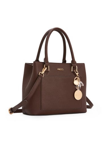 BOLSO TOTE H&CO. MYA 8199 CAFÉ - 2