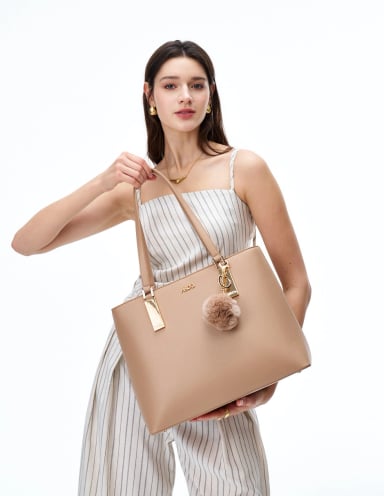 BOLSO TOTE H&CO. DELTA 8208 CAMEL - 5