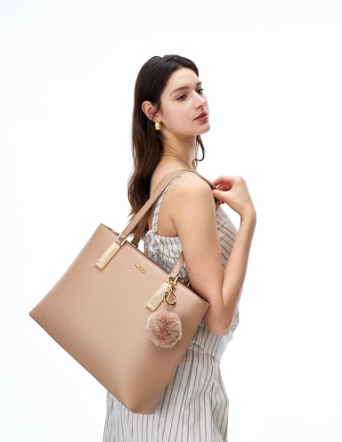 BOLSO TOTE H&CO. DELTA 8208 CAMEL - 6