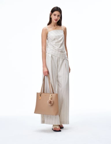 BOLSO TOTE H&CO. DELTA 8208 CAMEL - 7