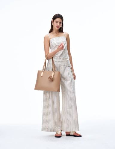 BOLSO TOTE H&CO. DELTA 8208 CAMEL - 8