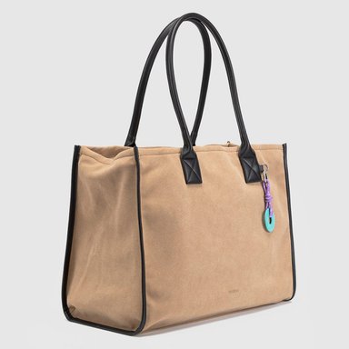 BOLSO BUBBA BAGS BEIGE SUEDE - 2