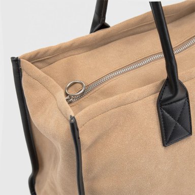 BOLSO BUBBA BAGS BEIGE SUEDE - 4