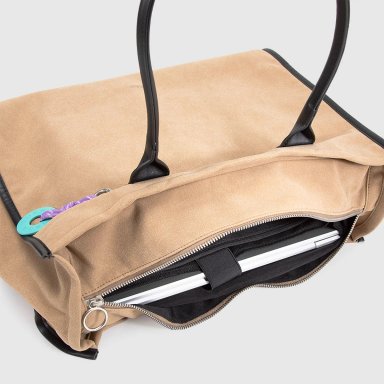 BOLSO BUBBA BAGS BEIGE SUEDE - 6