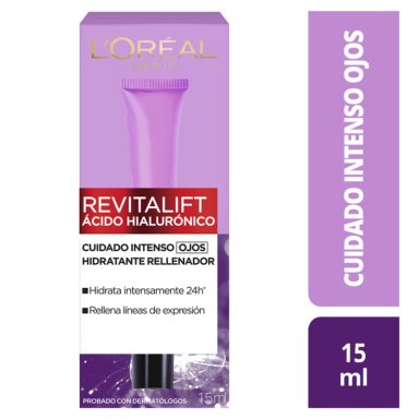 CREMA CONTORNO DE OJOS LOREAL PARIS PARA HIDRATANTE REVITALIFT ACIDO HIALURONICO 15ML - 1