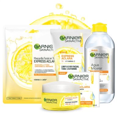 AGUA MICELAR GARNIER EXPRESS ACLARA 400 ML - 6
