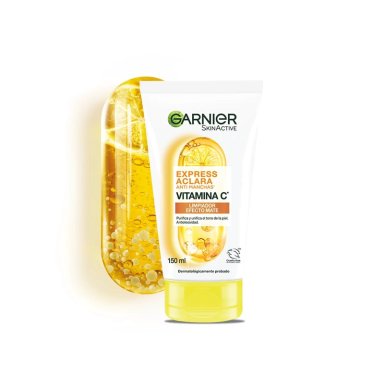 GEL LIMPIADOR GARNIER EXPRESS ACLARA VITAMINA C 150 ML - 2