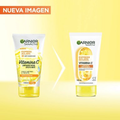 GEL LIMPIADOR GARNIER EXPRESS ACLARA VITAMINA C 150 ML - 9
