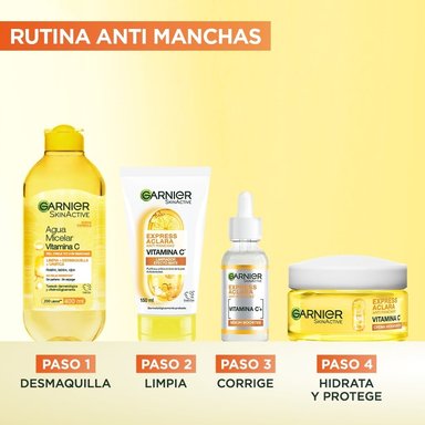 CREMA FACIAL GARNIER ANTIMANCHAS EXPRESS ACLARA VITAMINA C 50 ML - 7