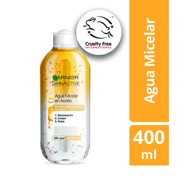 AGUA MICELAR GARNIER BIFÁSICA 400 ML - 1