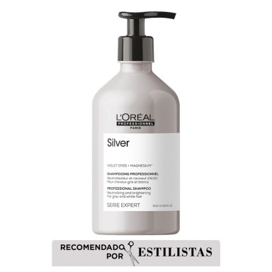 SHAMPOO PARA CABELLOS BLANCOS O GRISES SILVER 500ML - 1
