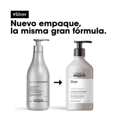 SHAMPOO PARA CABELLOS BLANCOS O GRISES SILVER 500ML - 3