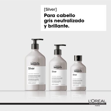 SHAMPOO PARA CABELLOS BLANCOS O GRISES SILVER 500ML - 8
