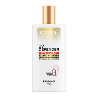 CREMA L'OREAL PARÍS UV DEFENDER FLUIDO SIN COLOR FPS50 40ML - 2