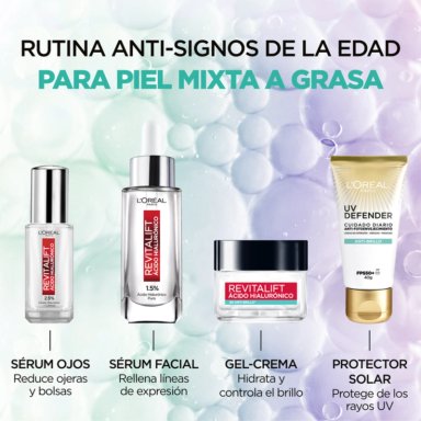 CREMA L'OREAL PARÍS UV DEFENDER FLUIDO SIN COLOR FPS50 40ML - 5