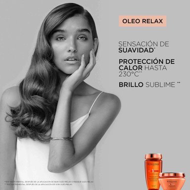 SHAMPOO HIDRATANTE PARA CABELLO CON FRIZZ BAIN OLÉO-RELAX DISCIPLINE 250ML - 3