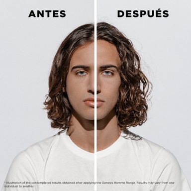 SHAMPOO PURIFICADOR Y FORTIFICANTE PARA CABELLOS DEBILITADOS CON TENDENCIA A LA CAÍDA GENESIS HOMME BAIN FORCE 250ML - 3