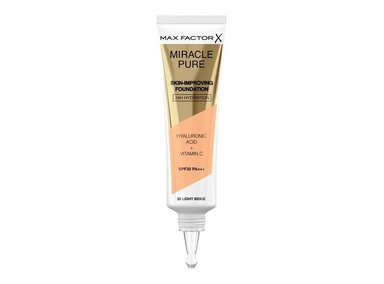 BASE MAX FACTOR MIRACLE PURE LIGHT BEIGE SPF30 30ML - 2