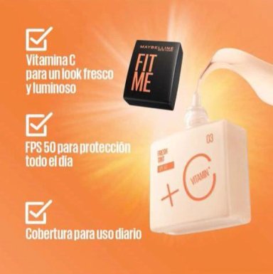 BASE MAYBELLINE NY FIT ME FRESH TINT 03 SPF50 30ML - 7