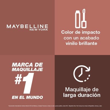 LABIAL LÍQUIDO MAYBELLINE NY VINYL INK NUDES PUNCHY - 6