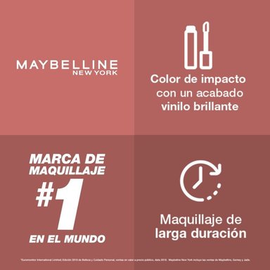 LABIAL MAYBELLINE LÍQUIDO NY VINYL INK NUDES CHARMED - 6
