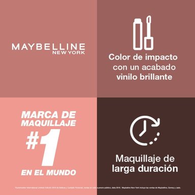 LABIAL MAYBELLINE LÍQUIDO NY VINYL INK NUDES CAPTIVATED - 6