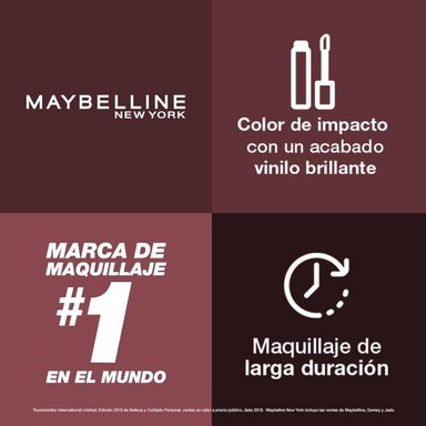 LABIAL MAYBELLINE LÍQUIDO NY VINYL INK NUDES FEARLESS - 6