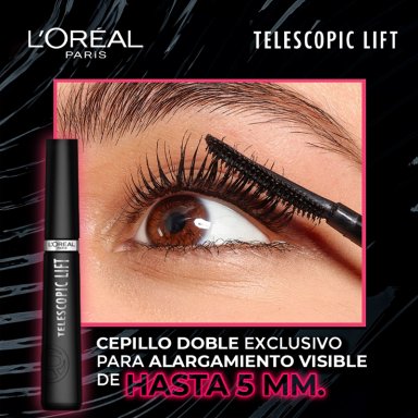 MÁSCARA DE PESTAÑAS LOREAL PARIS TELESCOPIC LIFT LAVABLE - 6