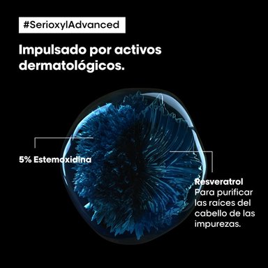 SHAMPOO QUE PURIFICA SUAVEMENTE Y AYUDA A DAR LA SENSACIÓN DE DENSIDAD RENOVADA SERIOXYL DENSITY 300 ML - 3