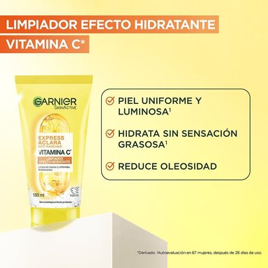 GEL FACIAL GARNIER EXPRESS ACLARA MATIFICANTE 150ML - 3