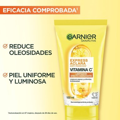 GEL FACIAL GARNIER EXPRESS ACLARA MATIFICANTE 150ML - 6
