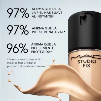 BASE MAC LÍQUIDA STUDIO FIX FLUID 24HR MATTE FOUNDATION + OIL CONTROL NW25? SPF15 30ML - 7