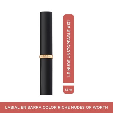 LABIAL LOREAL PARIS COLOUR RICHE NUDES OF WORTH UNSTOPPABLE #131 - 1