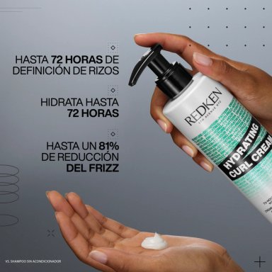 CREMA REDKEN HYDRATING CURL 250 ML HIDRATA Y PROTEGE LOS RIZOS DURANTE 72 HORAS - 5
