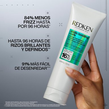 TRATAMIENTO SIN ENJUAGUE SIN SILICONA PARA CABELLO RIZADO ACIDIC BONDING CURLS 250ML - 2